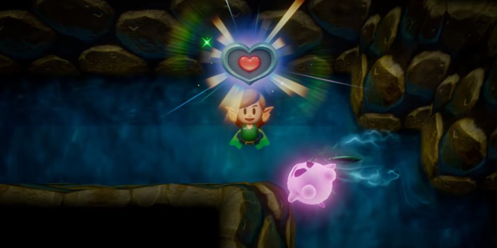 Cave Diving Heart Piece in Link's Awakening