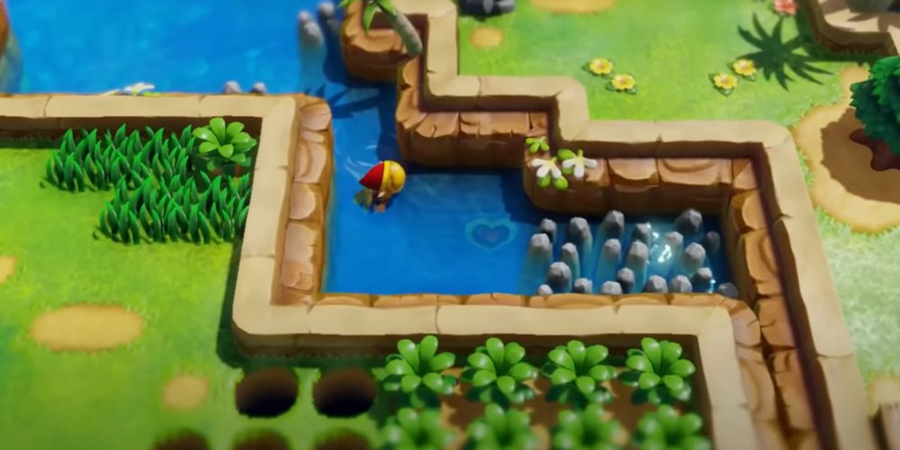 Diving Heart Piece Link's Awakening