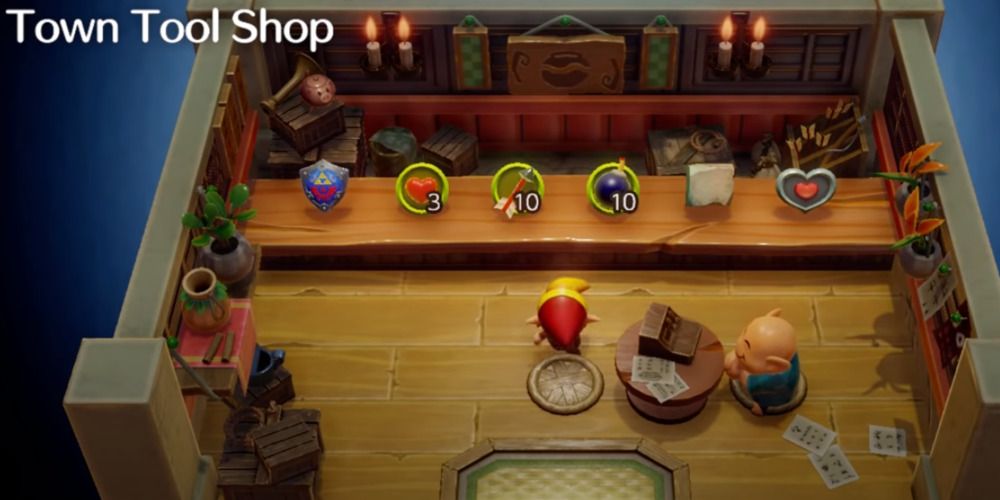 Tool Shop Heart Piece in Link's Awakening