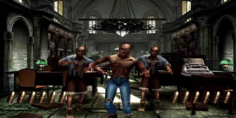 House of the Dead 2 Arcade zombies creeping towards player