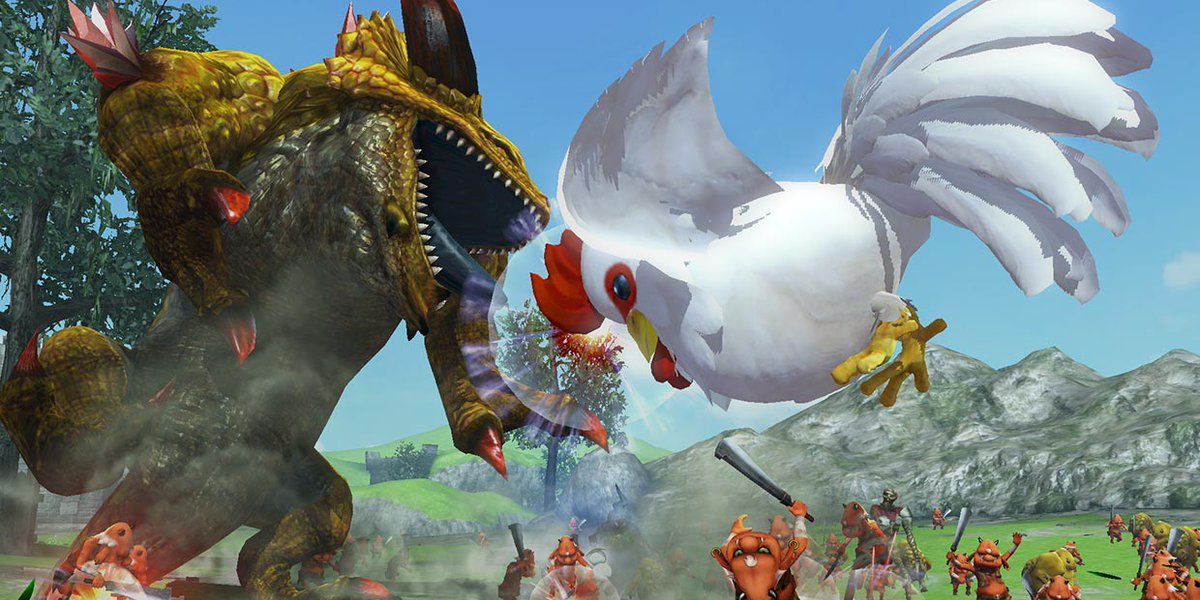 Legend Of Zelda Hyrule Warriors Giant Cucco Battle