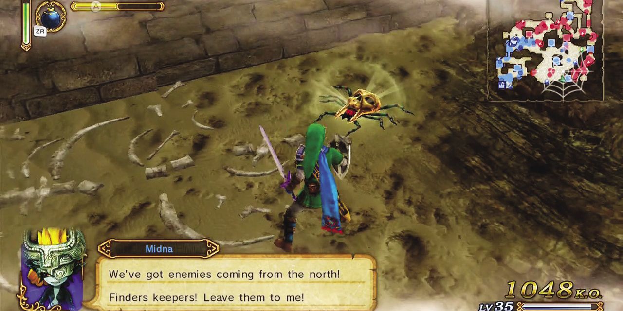 Legend Of Zelda Hyrule Warriors Link Finds Gold Skulltula