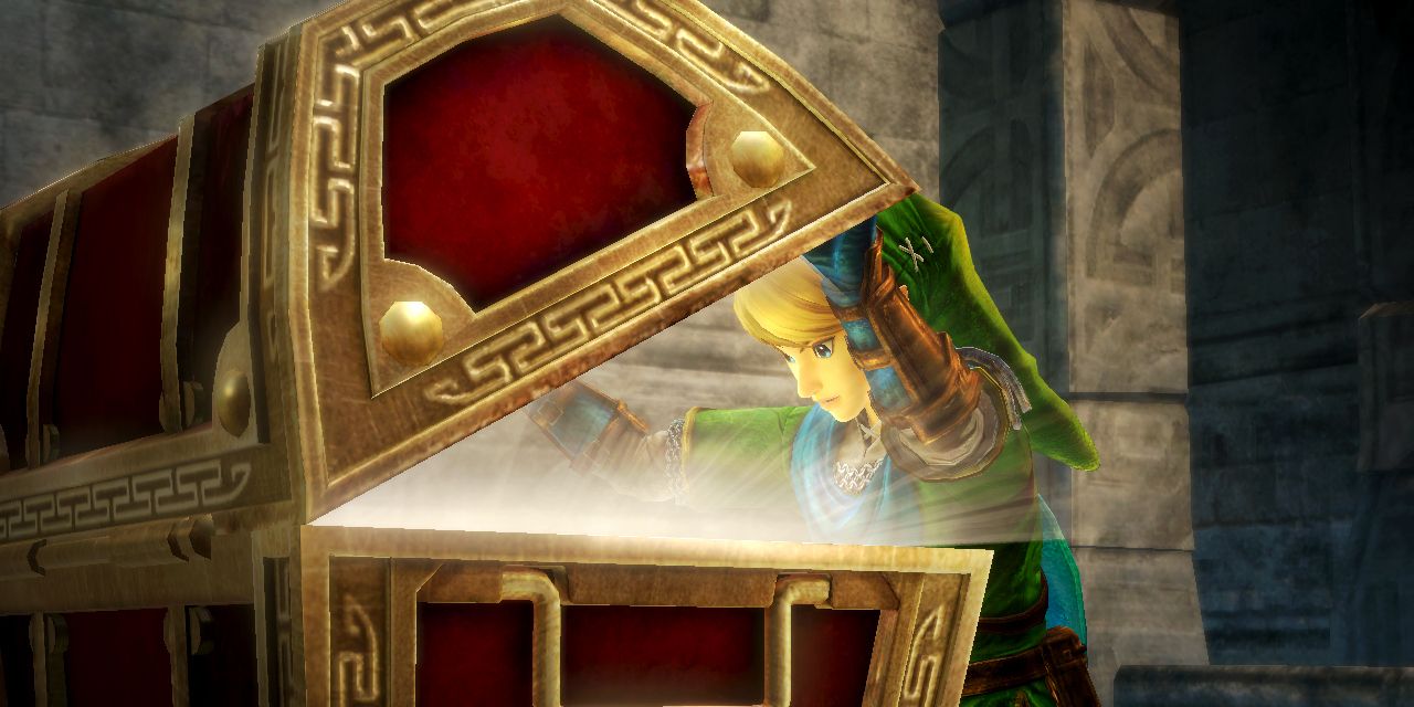 Legend Of Zelda Hyrule Warriors Link Opens Treasure Chest