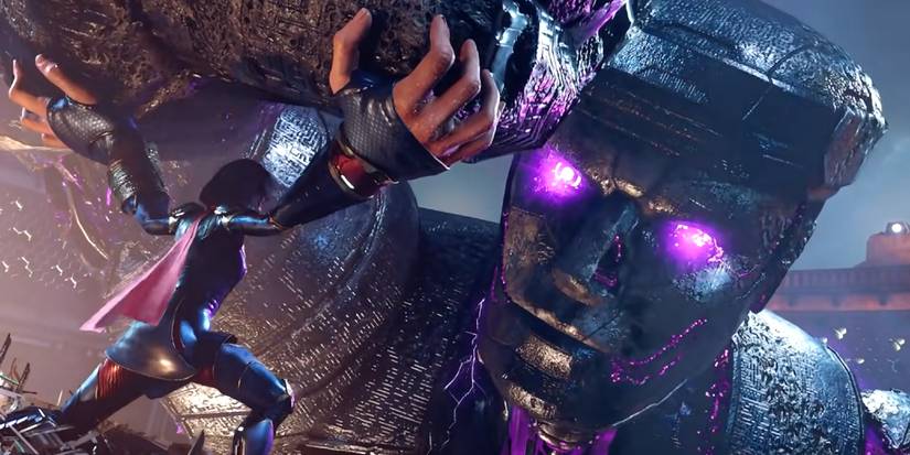 Kamala Battling A Kree Sentry Controlled By MODOK