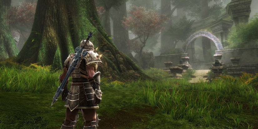 The Fateless One standing on a green field.