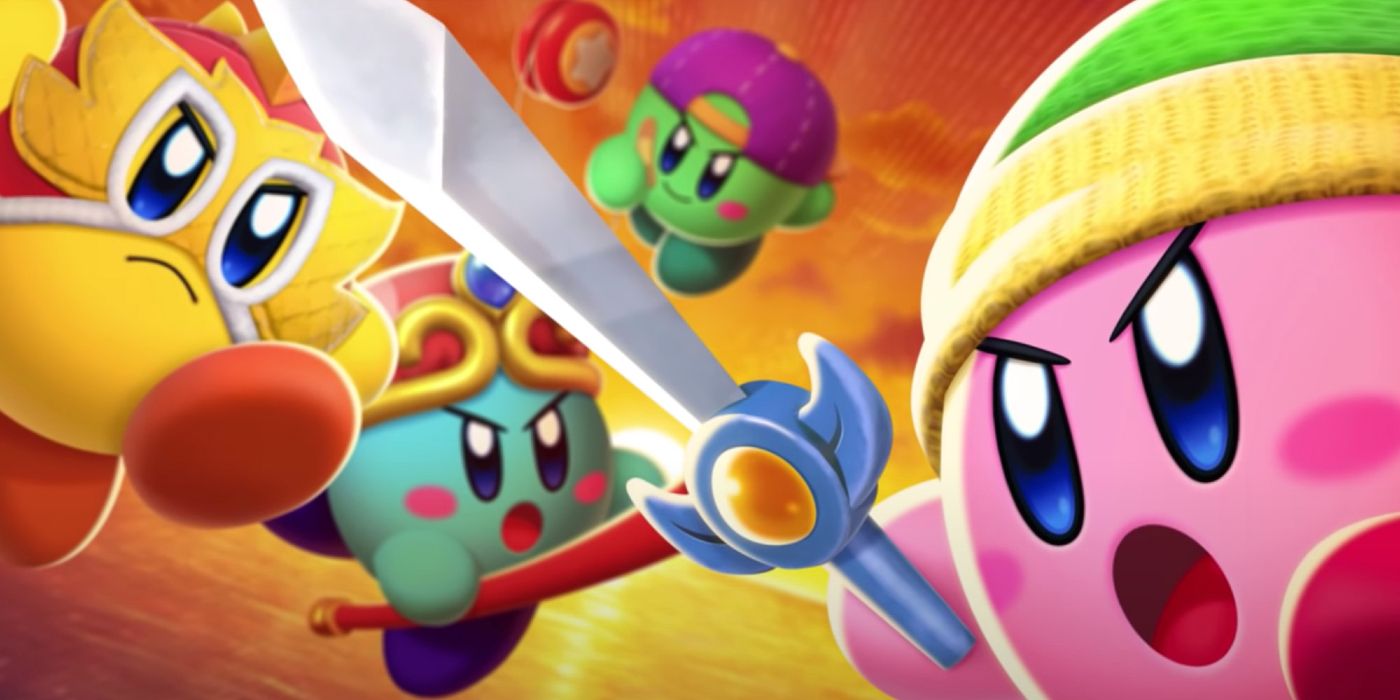 Kirby Fighters Deluxe Cover Art