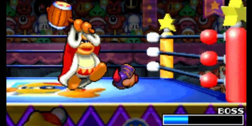 Spring Breeze final boss fight in Kirby Super Star Ultra.