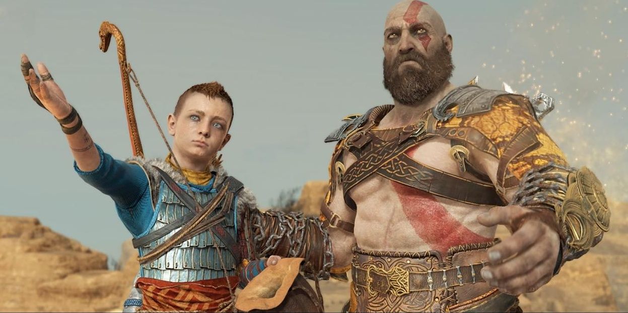 Atreus and Kratos from God of War