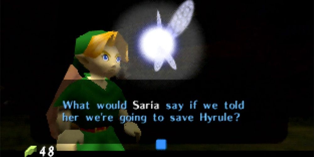 Legend Of Zelda Ocarina Of Time Link Navi Saria