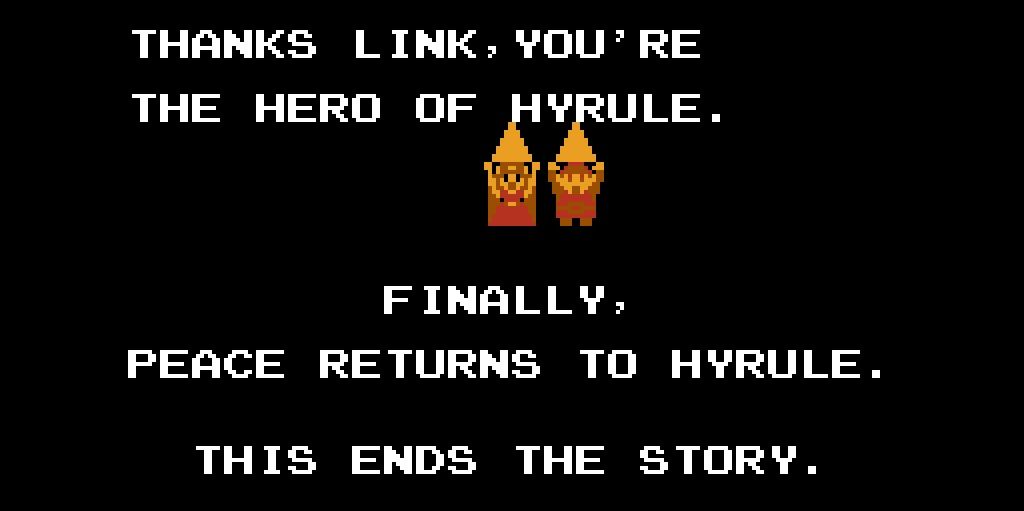 Legend of Zelda NES Ending