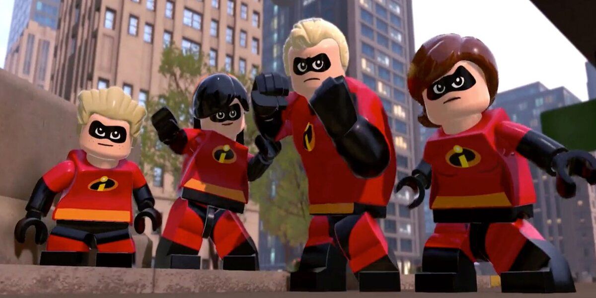 The Incredibles in their Lego game