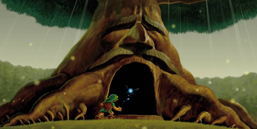 Link at Great Deku Tree