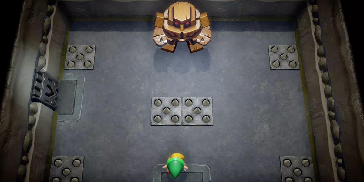 in the Color Dungeon in Link's Awakening 2019