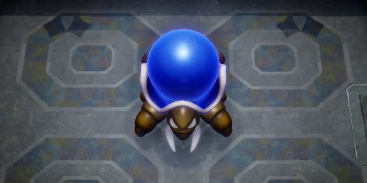 The Hardhit Beetle battle in the Color Dungeon in Link's Awakening 2019