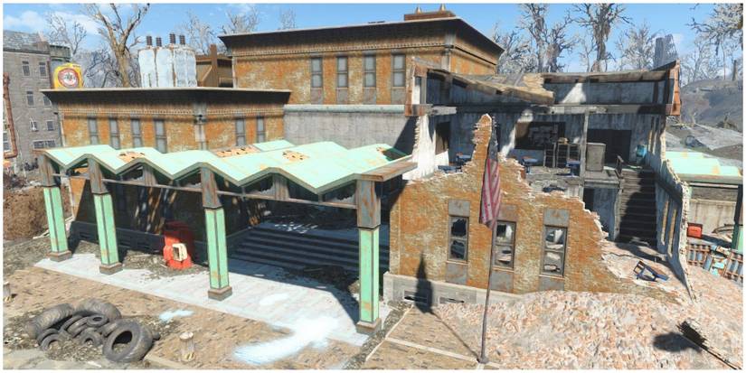 The outside view of Malden Middle School
