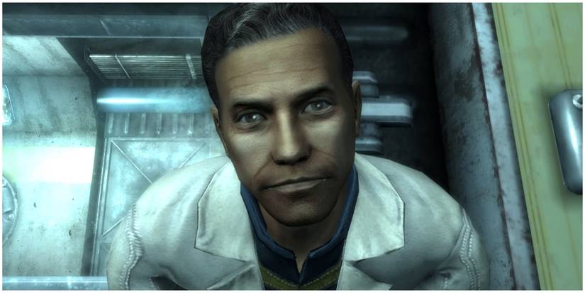 The Lone Wanderer's dad staring down at them