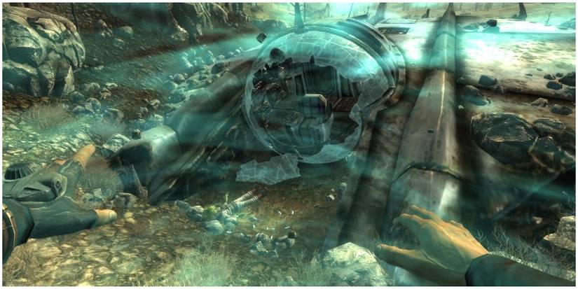 The Lone Wanderer as they are abducted