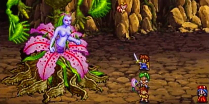 Sega Saturn Lunar 2 Eternal Blue Complete Flower Boss