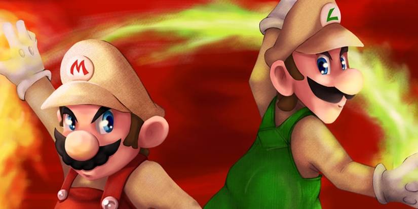 Mario And Luigi Fire Power Fan Art