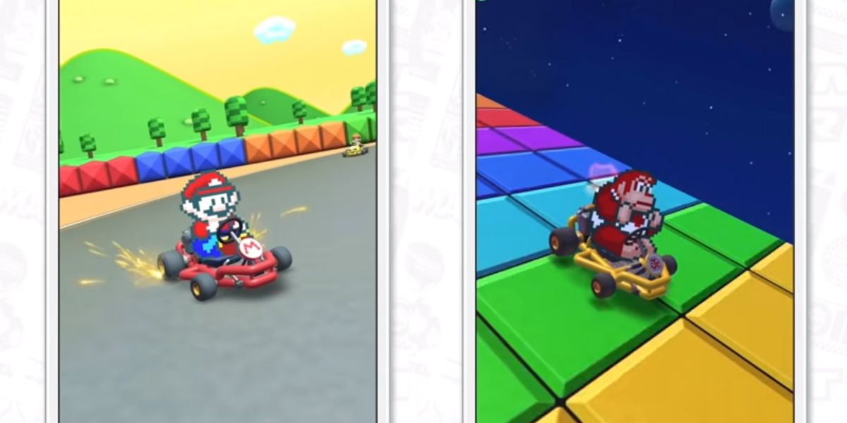 SNES Mario and Donkey Kong Jr. In Mario Kart Tour