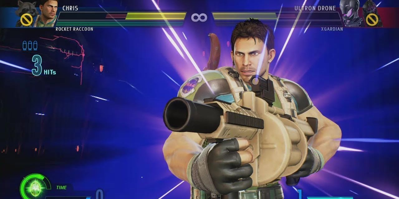 Marvel Vs Capcom 3 Resident Evil Chris Redfield Attack