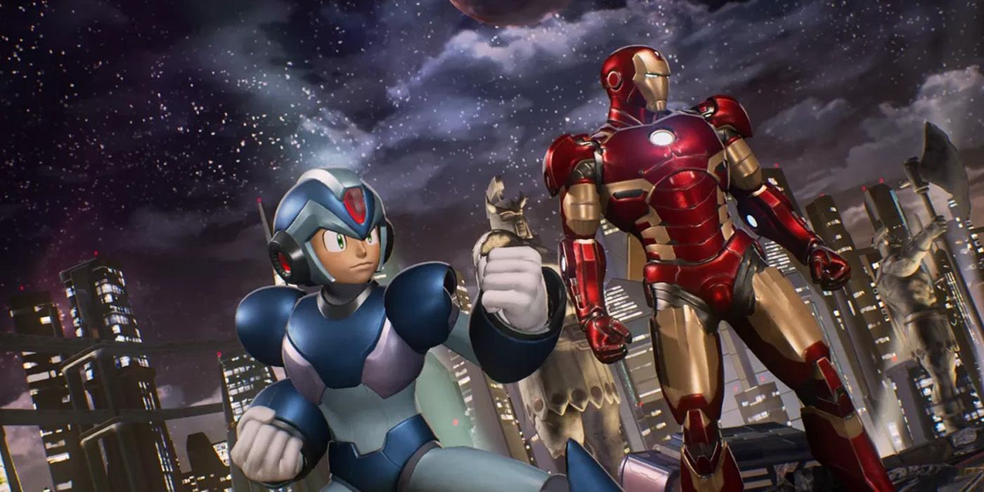Iron Man and Mega Man in Marvel vs Capcom