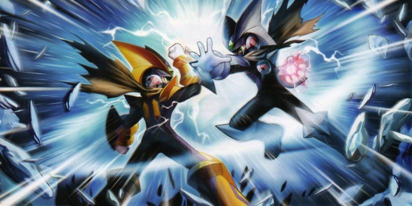 Mega Man Battle Network Bass Fight Capcom Art