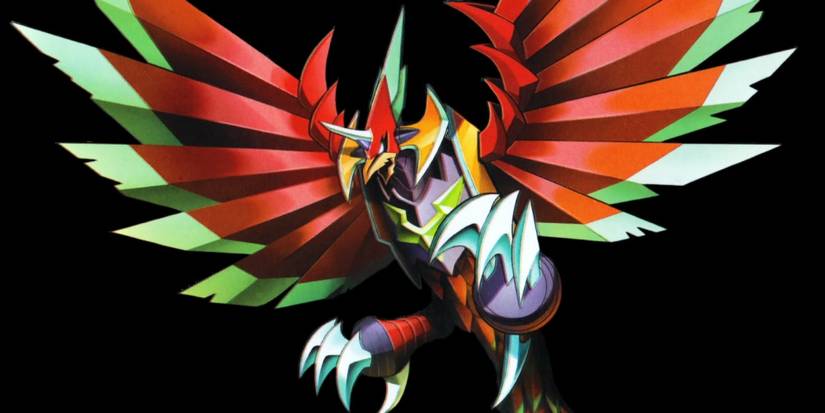 Mega Man Battle Network Cybeast Falzar Promotional Art