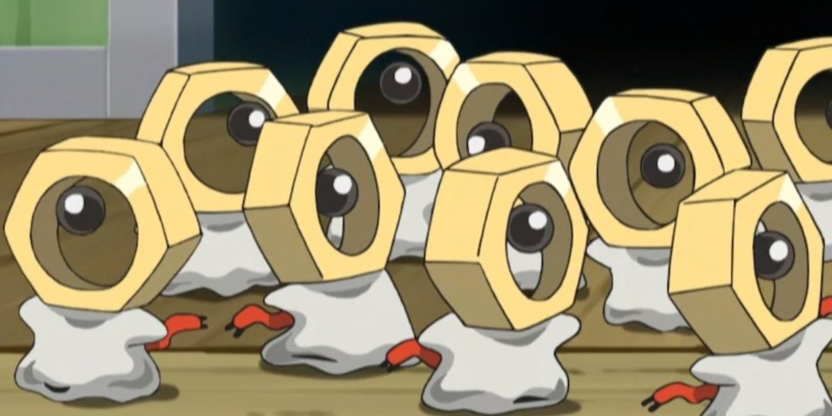 Group of Meltan from Pokemon anime