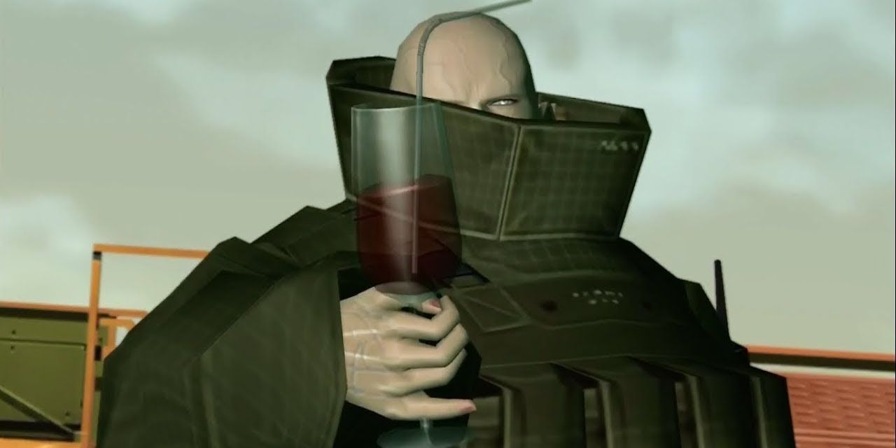 Fatman MGS2 holding a drink
