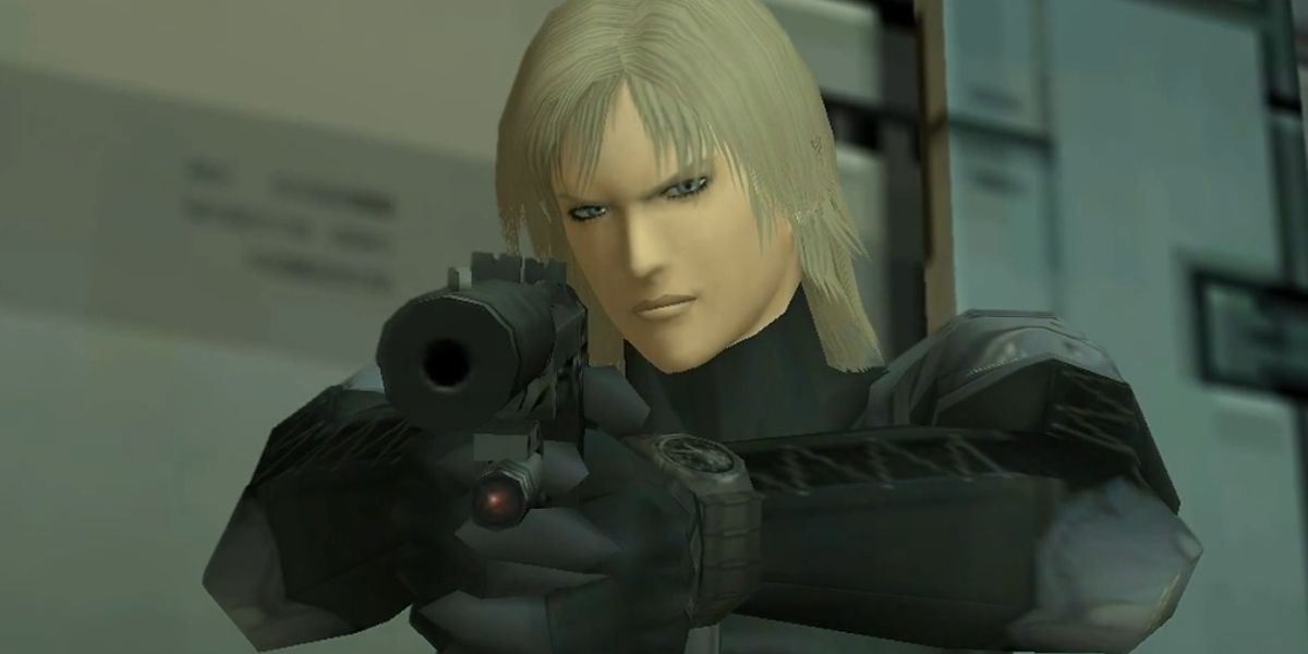 Metal Gear Solid 2 Raiden Aims Gun Graphics