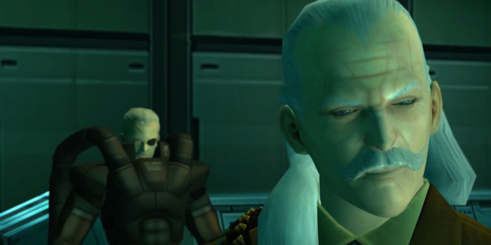 Metal Gear Solid 2 Revolver Ocelot Meets With Solidus Snake