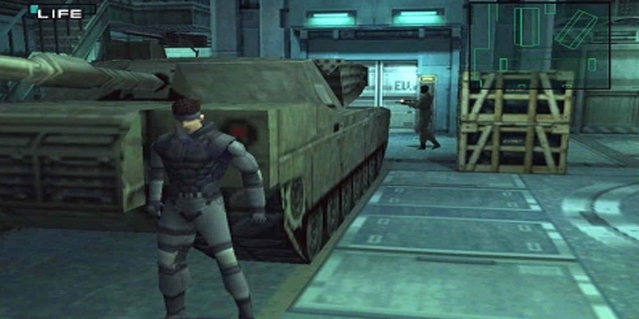 Metal Gear Solid Basic Map Snake Behind Tank