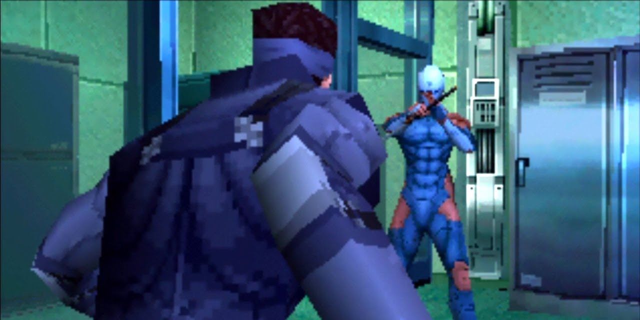 Metal Gear Solid Solid Snaked Meets Gray Fox Boss Fight