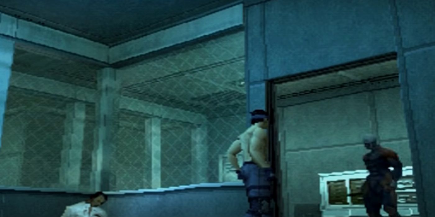 Screenshot Metal Gear Solid Snake Gray Fox Holding Cell Hidden Scene