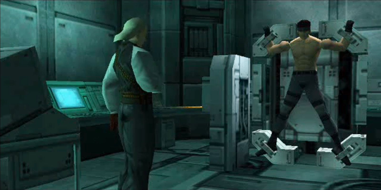 Metal Gear Solid Revolver Ocelot Tortures Snake Scene