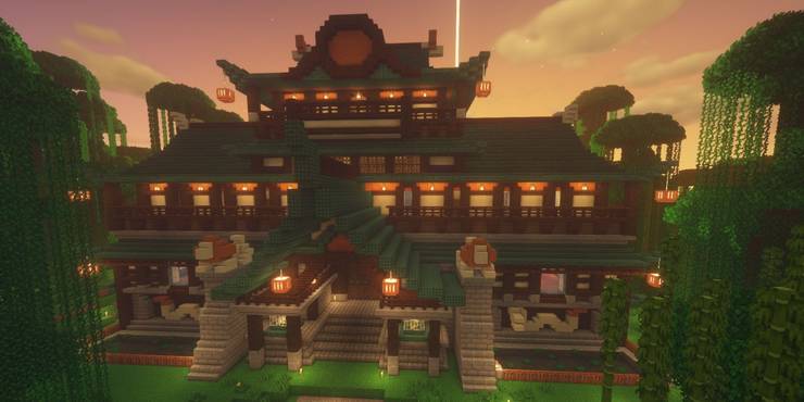 Minecraft Huge House Ideas For Expert Builders Game Rant Minecraft Huge House Ideas For Expert Builders Game Rant
