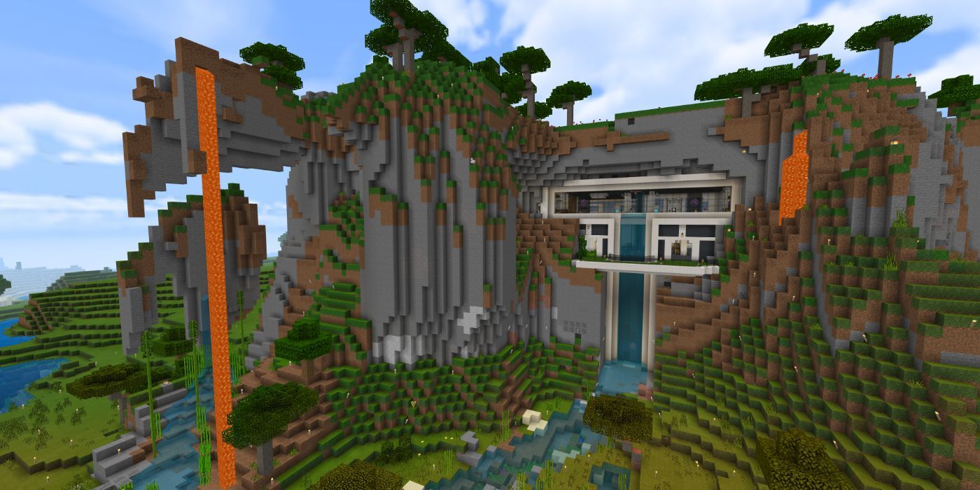 Minecraft Modern House In Mountain