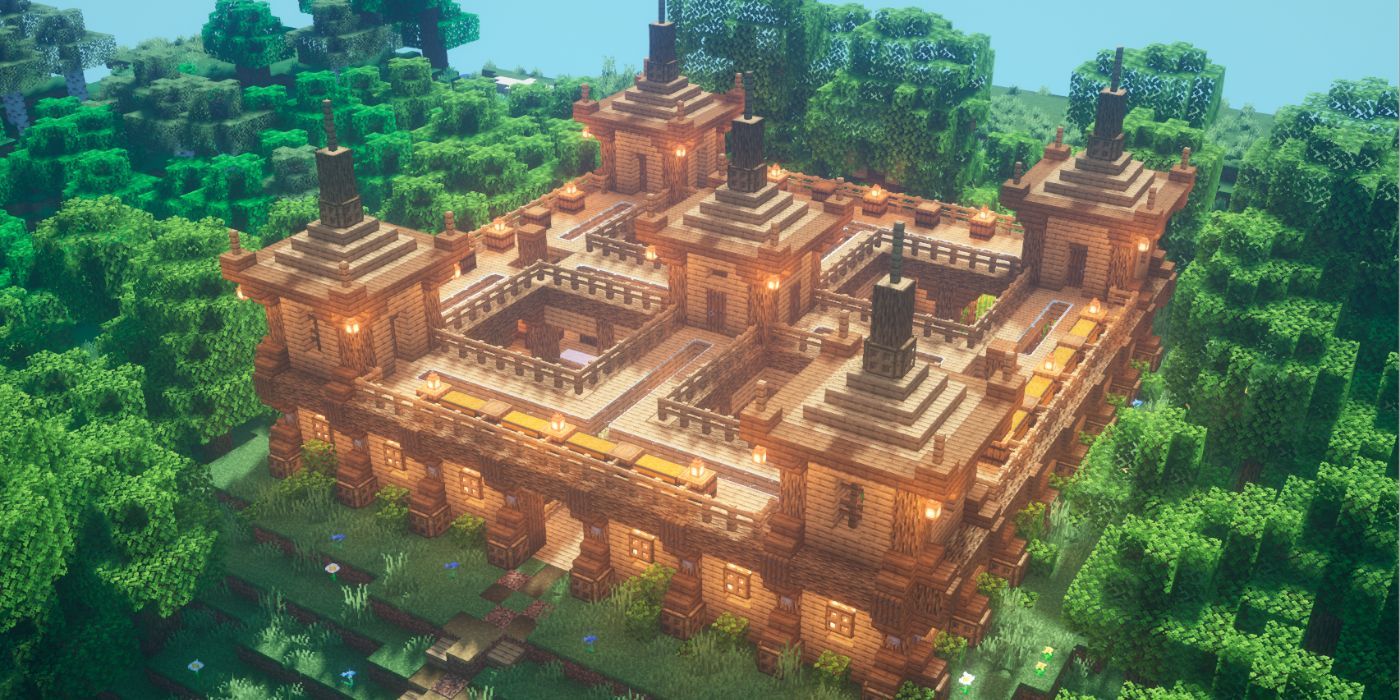 Minecraft Big Wooden Survival Base