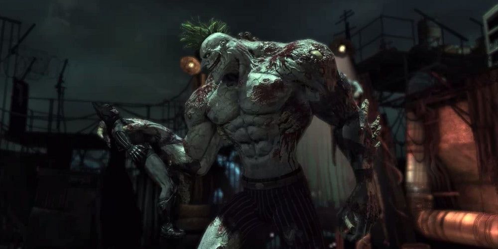 Titan Joker as the final boss fight of Batman: Arkham Asylum