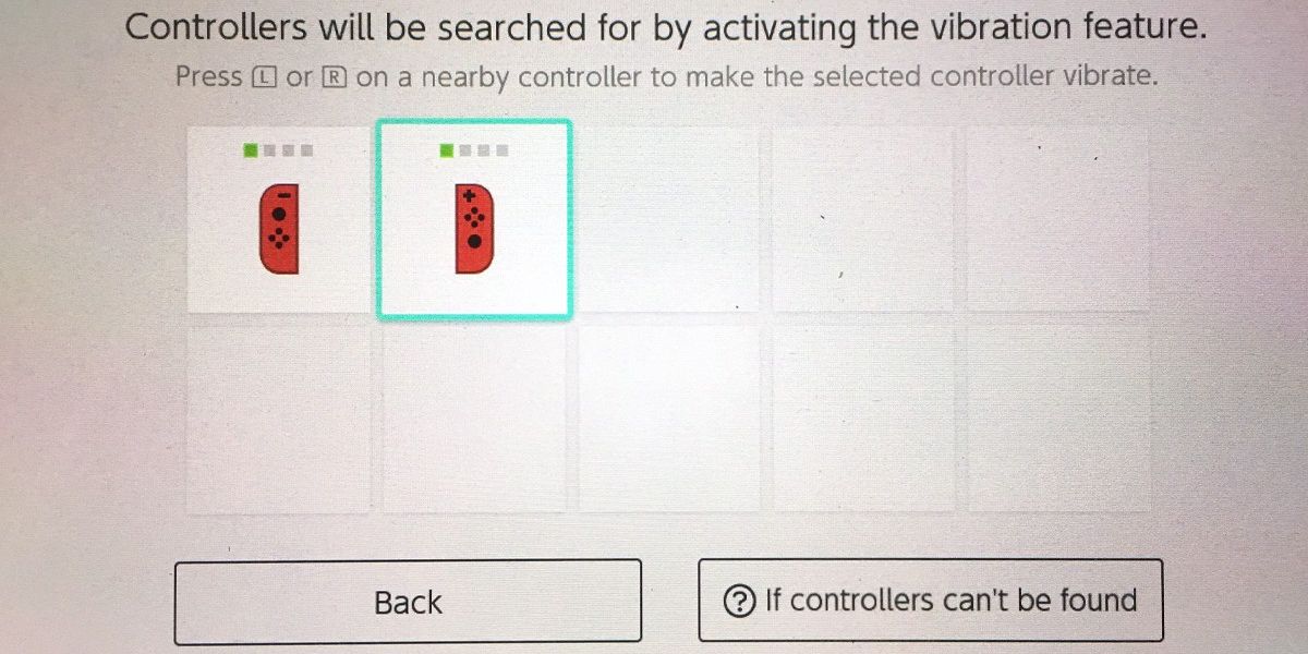 Nintendo Switch Locate Joy-Con Screen Feature