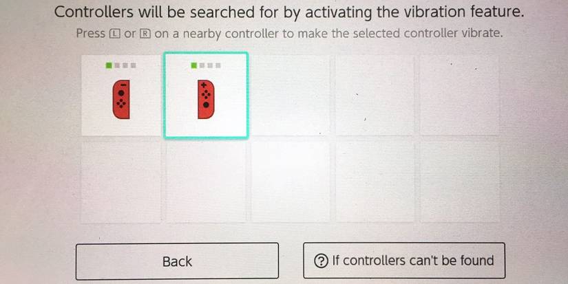 Nintendo Switch Locate Joy-Con Screen Feature