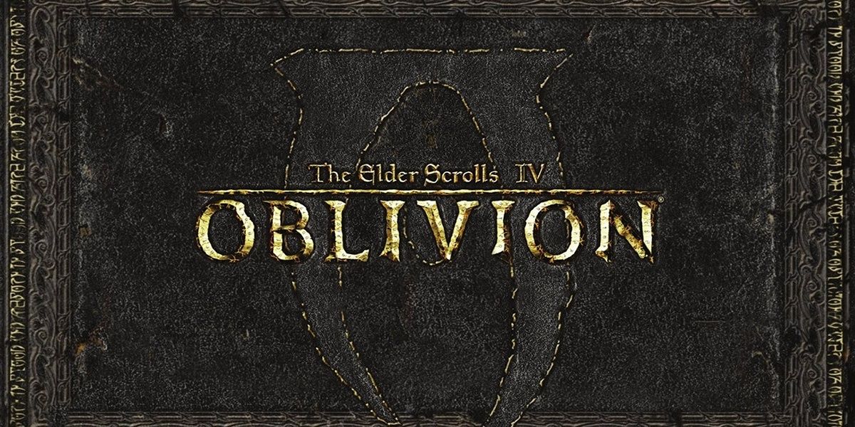 Oblivion cover with the symbol in the background
