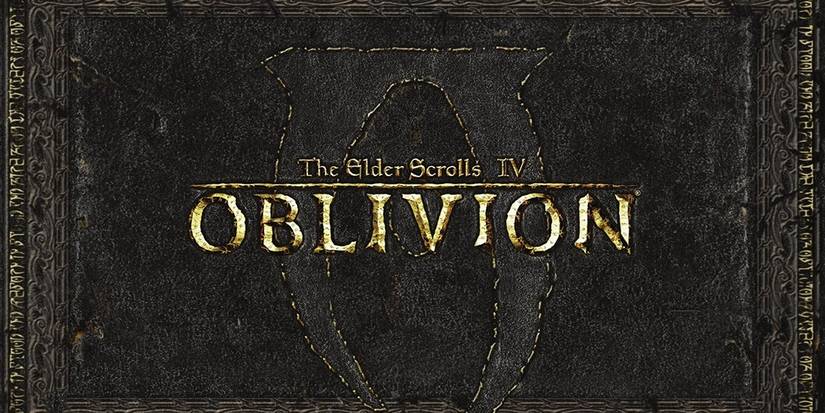 Oblivion cover with the symbol in the background