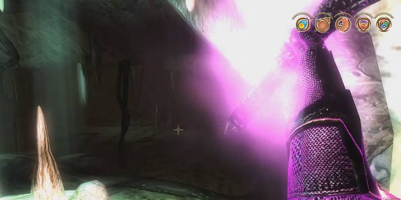 A mage casting a spell