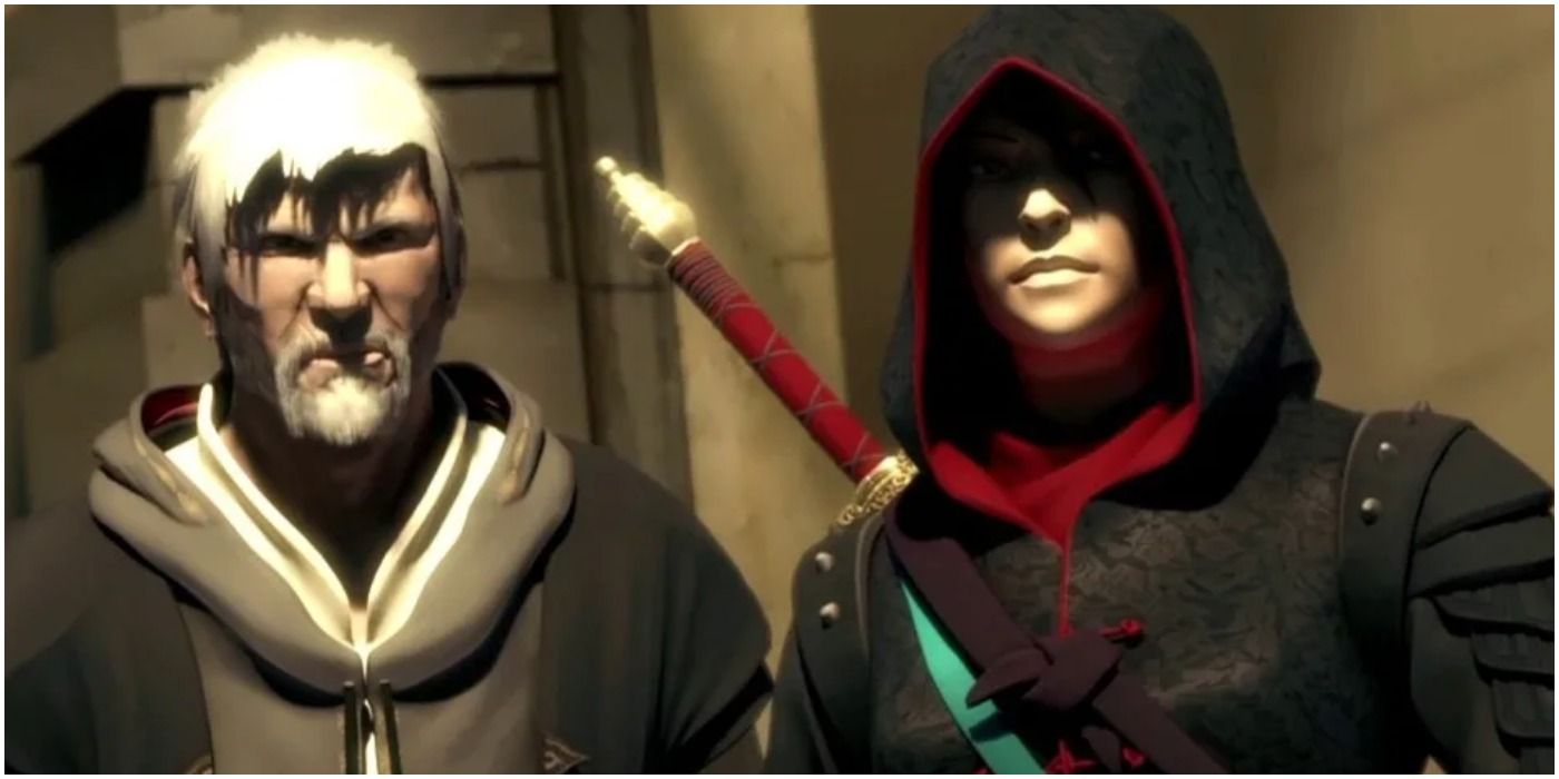 An older version of Ezio and Shao Jun in Assassin's Creed Embers
