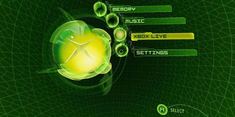 Original Xbox Main Menu Dashboard.