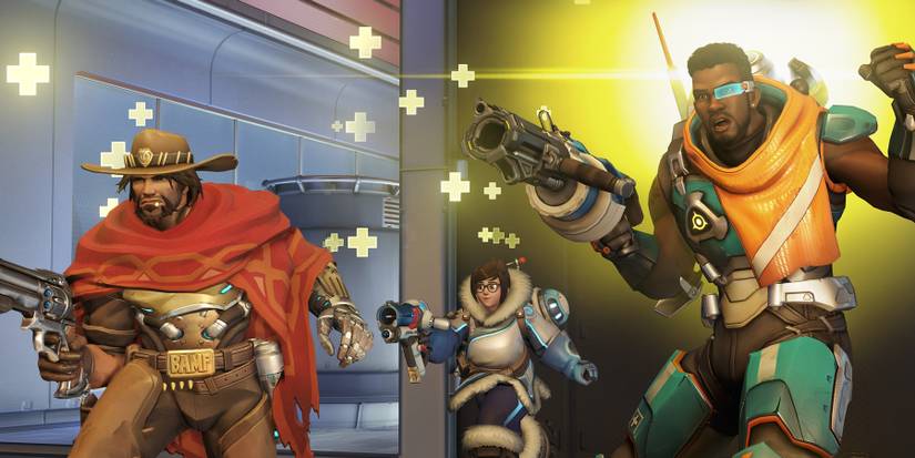 A group of heroes in Overwatch