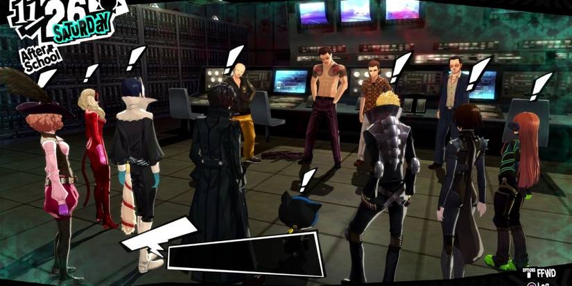 The Phantom Thieves meeting the Cleaner in Persona 5