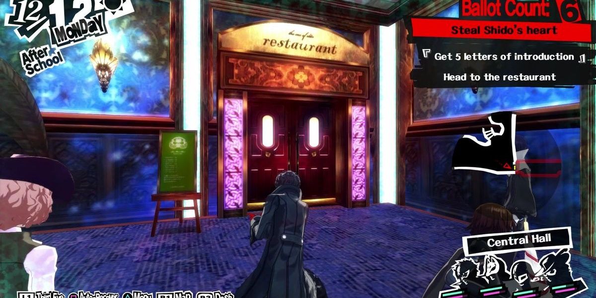 Front view of the Restaurant at Shido's Palace in Persona 5
